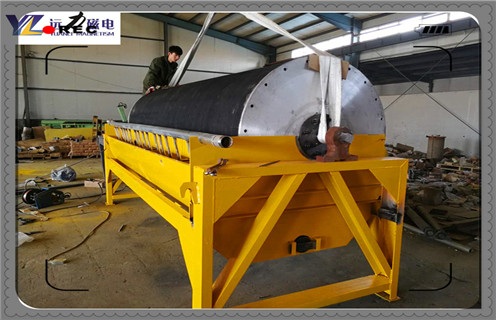 滾筒永磁磁選機，滾筒永磁磁選機的兩種常規(guī)型式_單筒滾筒永磁磁選機的兩種常規(guī)型式磁場一般為多少_磁塊如何排列 