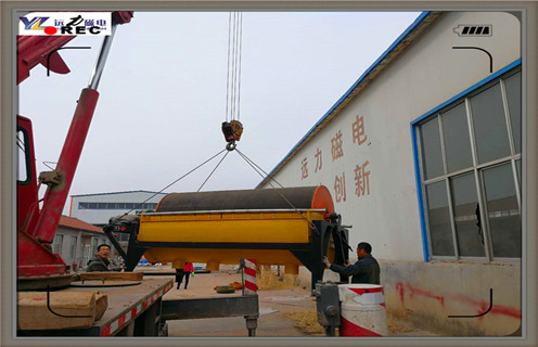 永磁筒式磁選機(jī)，云南永磁筒式磁選機(jī)廠家_遠(yuǎn)力云南永磁筒式磁選機(jī)廠家的結(jié)構(gòu)磁場分布圖